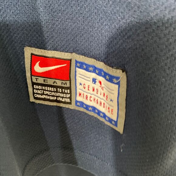 Nike Texas Rangers Shirt Mens XL MLB Baseball center swoosh Polyester Blue - Picture 2 of 10